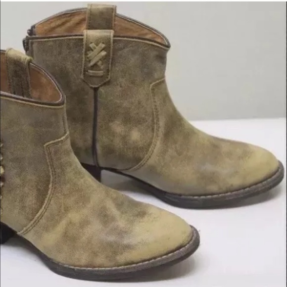 COPY - Very Volatile Women Brown Leather Cowboy Ankle Boots 6 - Picture 3 of 4